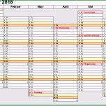 Hervorragen Kalender 2018 Zum Ausdrucken In Excel 16 Vorlagen