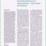 Hervorragen Kennzeichnung Allergene Vorlage