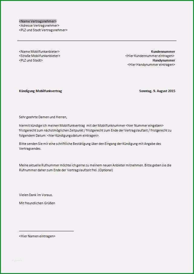 kundigung handyvertrag 1und1 vorlage luxurios o2 vertrag kundigen vorlage genial 48 erstaunlich kundigung