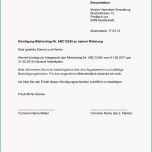 Hervorragen Kündigung Wohnung Mietvertrag Vorlage