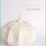 Hervorragen Moderner Diy Kürbis Aus Papier Basteln Mit Vorlage
