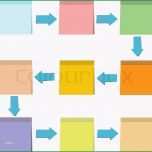 Hervorragen Notizzettel Papier Diagramm Vorlage