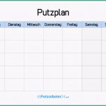 Hervorragen Putzplan Wochenplan Einfache Putzplan Vorlage