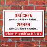 Hervorragen Schild Drücken Ziehen Geschlossen Geschäft Laden