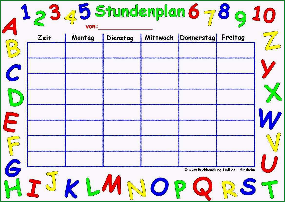 stundenplan vorlage zum ausdrucken erstaunlich stundenplan zum ausdrucken 212 kb