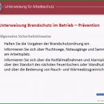 Hervorragen Unterweisungspräsentation Brandschutz Im Betrieb