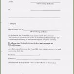 Hervorragen Vollmacht Bank Vorlage