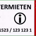 Hervorragen Vorlage Schild Zu Vermieten