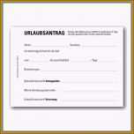 Phänomenal 10 Urlaubsantrag Vorlage Excel