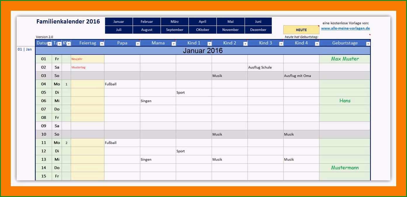 13 wochenplan vorlage excel