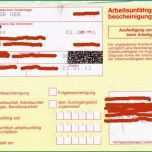 Phänomenal Arbeitsunfähigkeitsbescheinigung Durch Arzt Wird Nicht