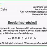 Phänomenal Ergebnisprotokoll – Erörterungstermin