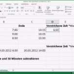 Phänomenal Excel Vorlage Industrieminuten Cool Nett Zeitrechner Excel