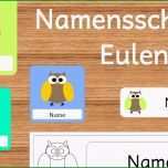 Phänomenal Frau Locke Namensschilder Eulen