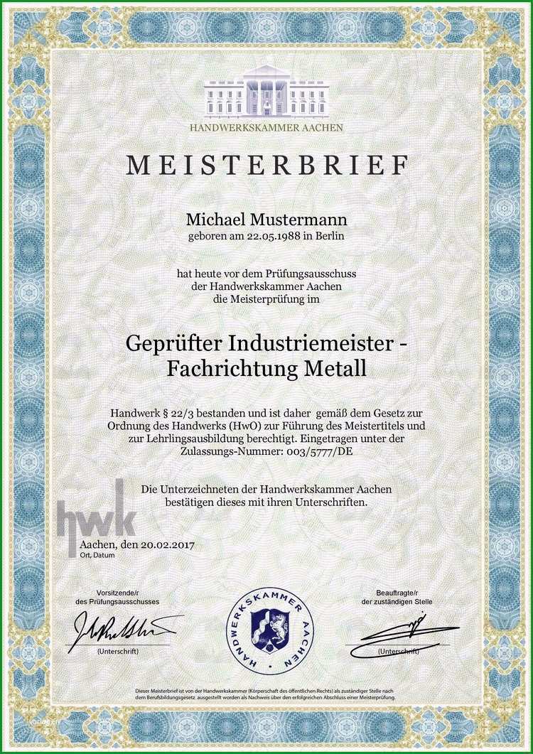 meisterbrief 2 online erstellen