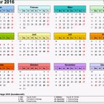 Phänomenal Kalender 2016 Zum Ausdrucken Als Pdf 16 Vorlagen Kostenlos