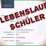 Phänomenal Lebenslauf Schüler Download