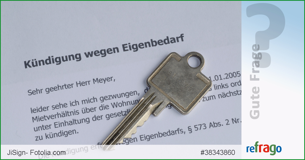 Muster Eigenbedarfskuendigung Wie sollte eine Kuendigung wegen Eigenbedarf formuliert seinage328