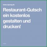 Phänomenal Restaurant Gutschein Kostenlos Gestalten Und Drucken