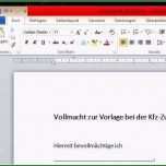 Phänomenal Vollmacht Zur Vorlage Bei Der Zulassungsbehörde