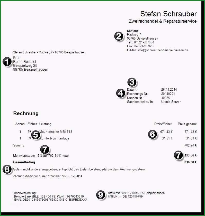 vorlage rechnung kleinunternehmerregelung musterrechnung kleingewerbe rechnung kleingewerbe vorlage