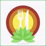 Schockieren Bio Food Restaurant Logo Vorlage