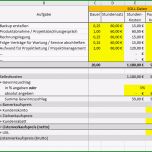 Schockieren Excel Vorlage Projekt Kalkulation Controlling Pierre Tunger