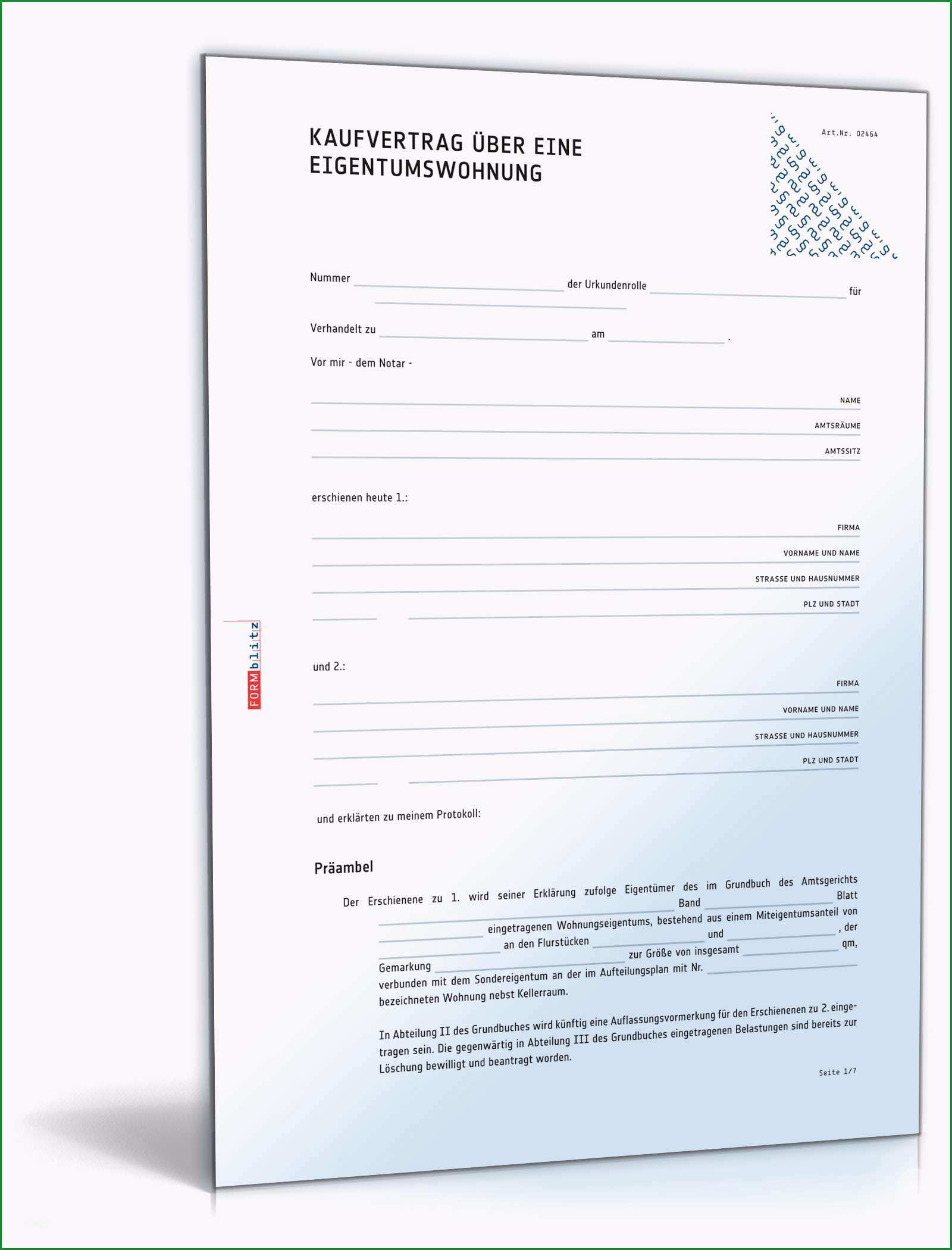 kaufvertrag wohnung