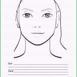 Schockieren Make Up Vorlage Gesicht Bewundernswerte Gesicht Diagramm