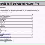 Schockieren Nebenkostenabrechnung Mit Excel Vorlage Zum Download