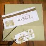 Schockieren Reise Gutschein "ticket Style" Travel Voucher T