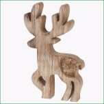 Schockieren Rentier Stamp Aus Holz Dekofigur Holzfigur Elch