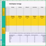Schockieren Schichtplan Excel Vorlage Kostenloser Download