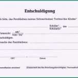Schockieren Schulentschuldigung Vorlage