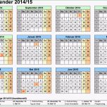 Schockieren Schulkalender 2014 2015 Als Excel Vorlagen Zum Ausdrucken