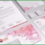 Schockieren Shop Mockup Vorlage Für Briefpapier Briefumschlag