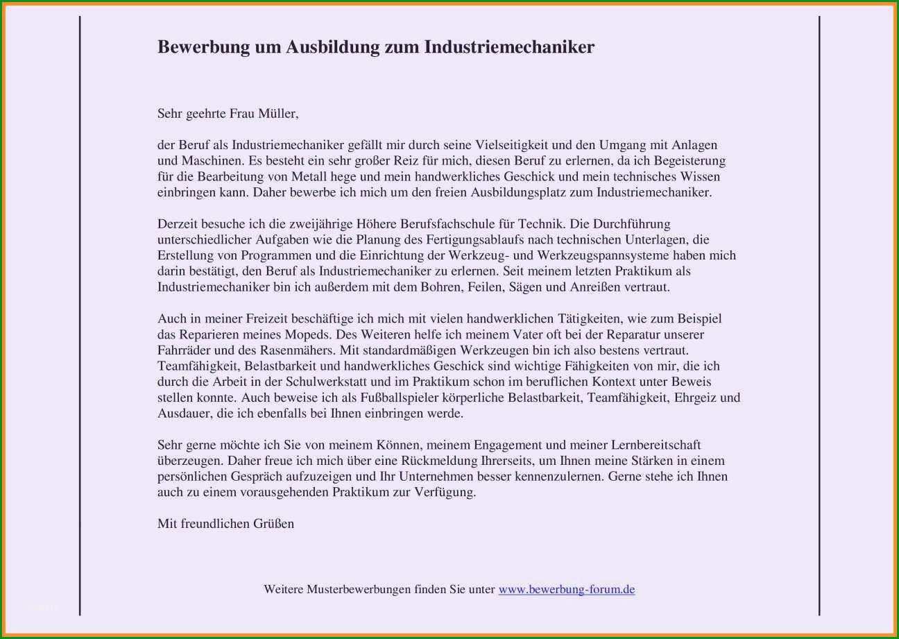 18 bewerbungsschreiben vorlage ausbildung