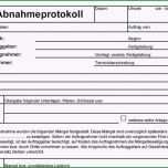 Selten Abnahmeprotokoll Vorlage Kostenlos Papacfo
