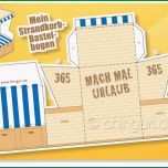 Selten Adventskalenderfüllungen Strandkorb Bastelbogen