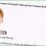 Selten Bewerbung Um Einen Ferienjob Inkl Muster Eines
