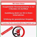 Selten Brandschutzhelfer Bestellung Kostenlose Vorlage Zum