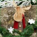 Selten Elch Aus Holz Massiv