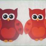 Selten Fensterschmuck Fensterbild " 2 Süße Eulen " Aus