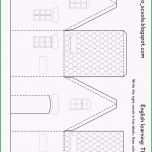 Selten Genial Haus Basteln Papier Vorlage