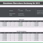 Selten Numbers Vorlage Einnahmen Überschuss Rechnung 2012 Mit Ust