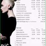 Selten Preisliste Vorlage Friseur Befriedigend Preisliste Mit