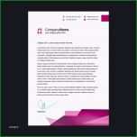 Selten Rosa Briefkopf Vorlage