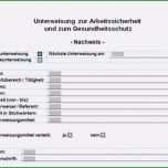 Selten Unterweisung Arbeitssicherheit Vorlage Inspiration