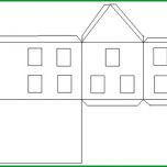 Selten Vorlage Haus Basteln Schnittmuster