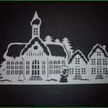 Selten Vorlage Scherenschnitt Weihnachten Schön Winterstadt